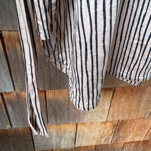 Universal Standard V-Neck Striped Belted Cotton Dress - US size L = 22/24 - Picture 13 of 16